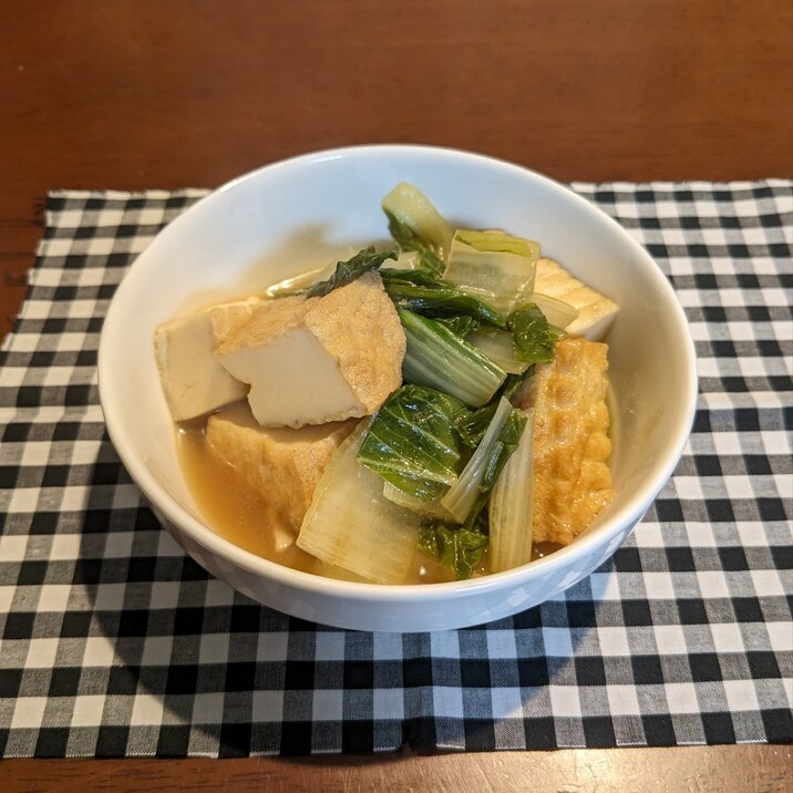 しろなと厚揚げの炊いたん